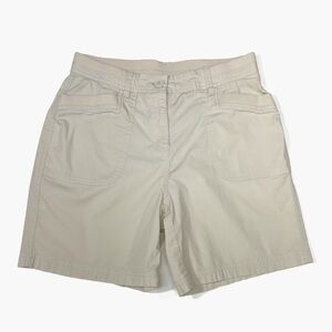 Kim Rogers Light Khaki Twill Shorts Womens size 8